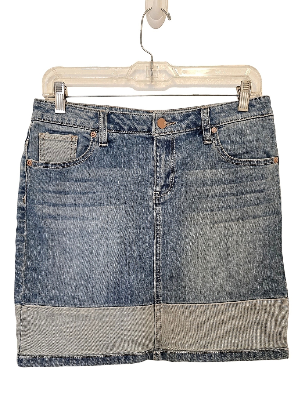 Soho - High Waisted Denim Mini Skirt